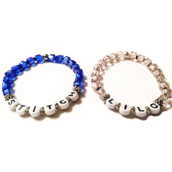 Disney Lilo & Stitch inspired Beaded Bracelet Set - Picture 4 of 6